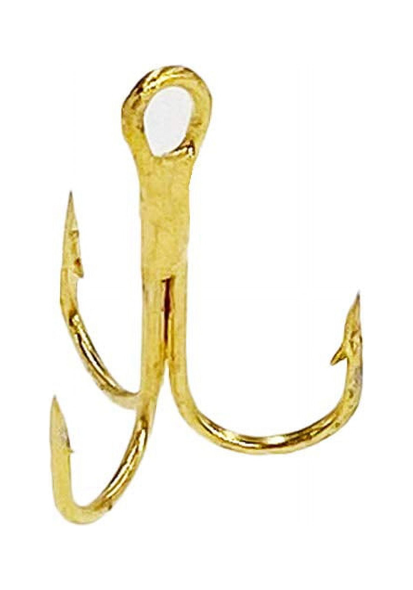 Sanhu Treble Hooks Gold #14 50 Pieces