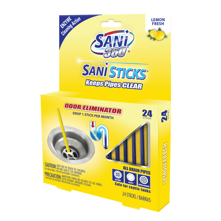 Sani Sticks Drain Cleaner Kitchen Bath Sink Cleaning Odour Dirt remover  Tool US 