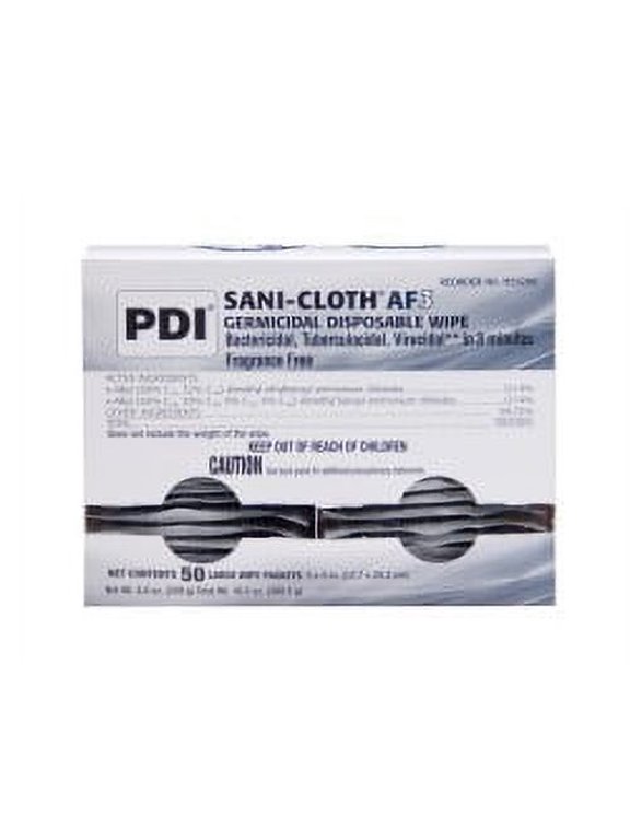 Sani-Cloth AF3 Alcohol-Free Individually Wrapped Wipes - Box of 50