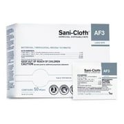 Sani-Cloth AF3 Germicidal Wipes, Surface Disinfectant, 5 in x 8 in, 50 Wipes, 1 Pack