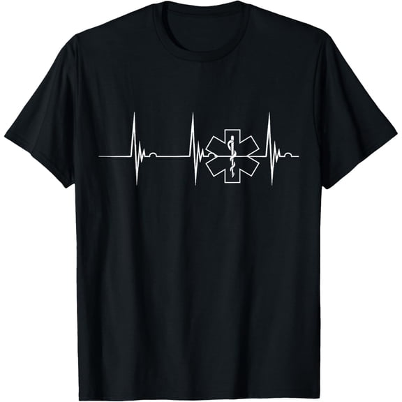 Sani First Responder Heartbeat ECG Pulse Paramedic Rescue Aid T-Shirt