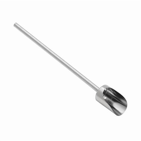 Sani-Lav Hand Scoop,32 oz.,Long Handle,Silver 400324