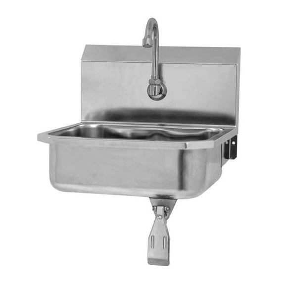 Sani-Lav Hand Sink,16"x15.5"x13",Silver 605L