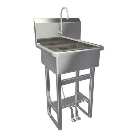 Sani-Lav Hand Sink, Floor, Faucet, 23inL, 20-1/2inW 524