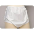 thumbnail image 1 of Sani-Pant Moisture Proof Pull-on Cover Ups Medium, White, Unisex, 30'' to 36'' Waist, Reusable, 1 of 2
