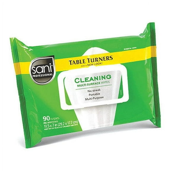 Sani Professional MultSurfaceCleanWipe,11 1/2x7",90ct,PK12 A580FW