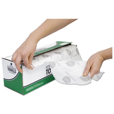 Nice-Pak G125DA Dry Foodservice Kitchen Roll Towels, 1-ply, 15 X 7.5 White, 200/roll, 4 Roll/carton