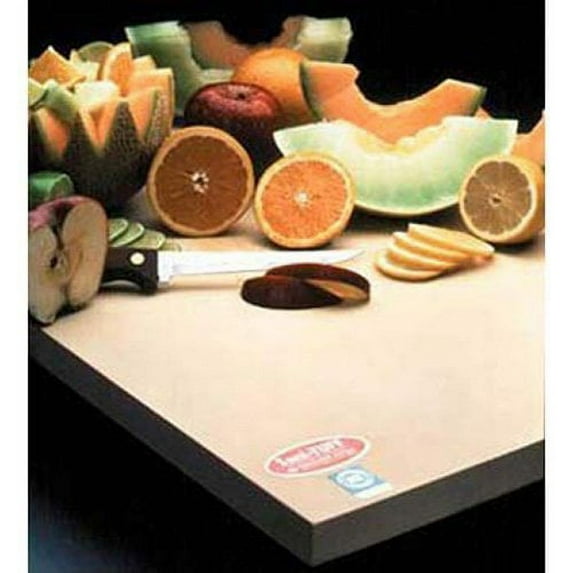 Sani-Tuff All-Rubber Cutting Board, 12x18x1/2"