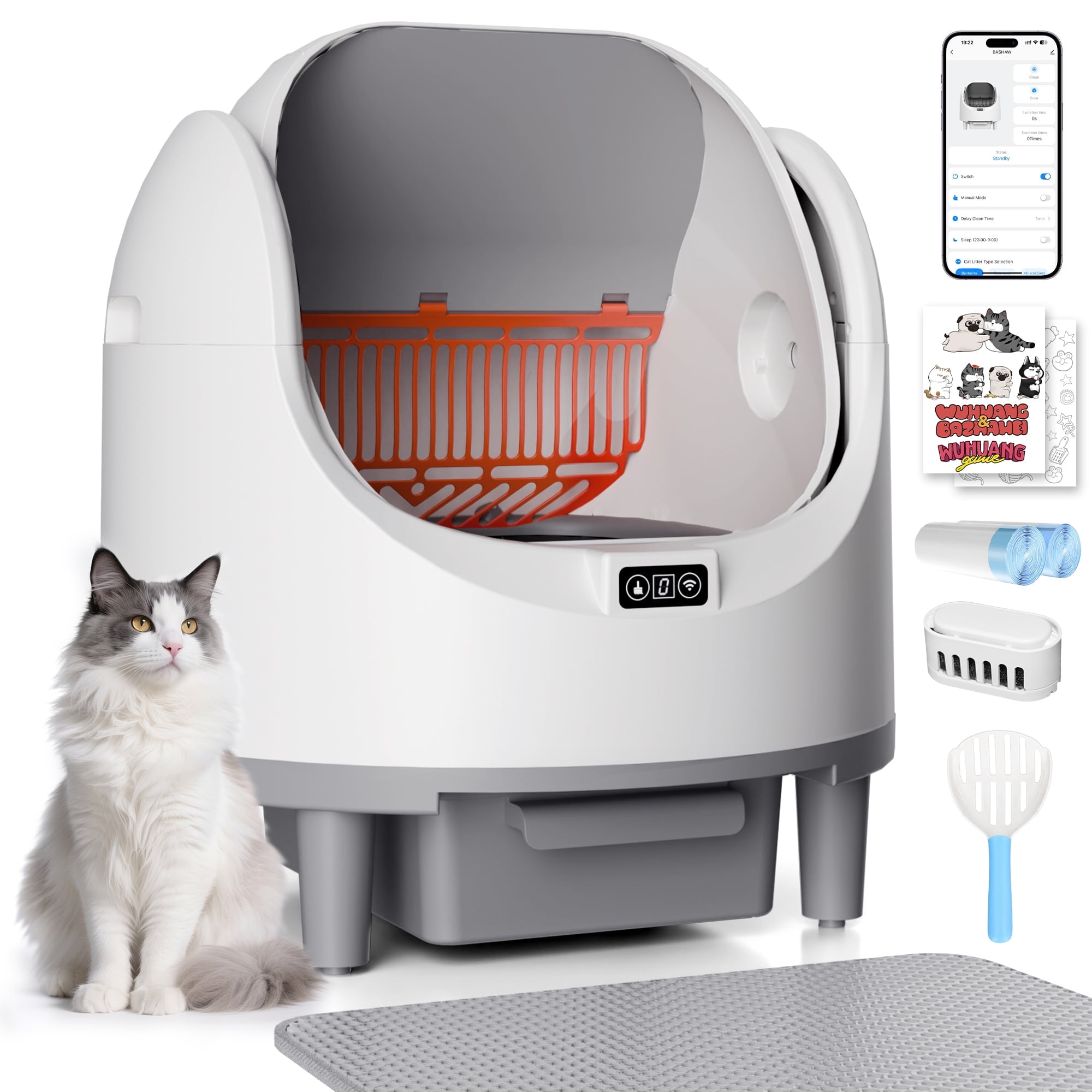 arf pets designer enclosed cat litter box Large Cat Litter Box Cabinet in White  Arf Pets