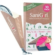 SaniGirl Female Travel Portable Urination Device | Pee Funnel for Women | Disposable | Camping Hiking Female Travel Essentials 10 Count