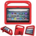 thumbnail image 1 of SaniMore for ALL-New Fire 7 2022 EVA Kids Case, Skid-Proof Texture Case with Holder & Foldable 2 in 1 Kickstand Shockproof Protective Case for ALL-New Fire 7 7" Boys Girls, Red, 1 of 6