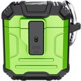 thumbnail image 1 of SaniMore for AirPods 1st 2nd Generation Case 2022, with Secure Lock + Carabiner for Men Women 360°All-around Protective Rugged Hybird Case for Apple Airpods 2 &1, Green, 1 of 9