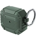 thumbnail image 1 of SaniMore for AirPods 3rd Generation 2021 Case with Carabiner Rugged PC Full Body Protective Shockproof Anti-drop Cover for Apple AirPods 3rd Generation 2021, Green, 1 of 7