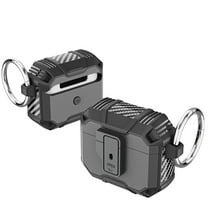 SaniMore for AirPods 3rd Generation 2021 Case with Secure Lock Clip Suppout Wireless Charging Rugged PC Full Body Protective Shockproof Case for Apple AirPods 3rd Generation 2021, Black