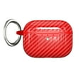 thumbnail image 1 of SaniMore for AirPods Pro 2nd Generation 2022 Case, Rugged PC Carbon Fiber Texture Ultra-Thin Cover Built-in Keychain Waterproof Designed Shockproof Protective Shell for AirPods Pro Gen 2, Red, 1 of 8