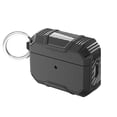 thumbnail image 1 of SaniMore for AirPods Pro 2nd Generation 2022 Case, Rugged PC & Soft TPU Armor Full-Body Cover Built-in Keychain Military Grade Shockproof Protective Shell for AirPods Pro Gen 2, Black, 1 of 7