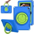 thumbnail image 1 of SaniMore for Amazon Fire HD 8 & 8 Plus (12th/10th Generation, 2022/2020) Case, Kid-friendly Shockproof EVA Backplane Two-layer Protective Case 360° Rotating Kickstand Holder Anti-fall Csae, Blue, 1 of 9