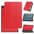 thumbnail image 1 of SaniMore for Amazon Fire Max 11 Tablet Case 11 inch, Auto Sleep/Wake, Folio Slim Rugged PC Cover Support Tri-Fold Kickstand Droop Proof Tablet Case for Amazon Fire Max 11 2023, Red, 1 of 9