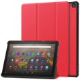 thumbnail image 1 of SaniMore for Amazon HD10 (2023) Case, Auto Sleep/Wake Rugged PC Tri-Fold Kickstand [Support iPad 1st/3rd Pencil Charging]  Shockproof Protective Case for Women Men, Red, 1 of 10