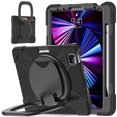 thumbnail image 1 of SaniMore for Apple iPad Air 11 (2024) Case, 3 Layers Multi-Functional Case with Shoulder Strap & Foldable Handle Multi-Angle Kickstand Shockproof Protective Case, Black, 1 of 13