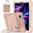 thumbnail image 1 of SaniMore for Apple iPad Air 11 (2024) Case, 3 Layers Multi-Functional Case with Shoulder Strap & Foldable Handle Multi-Angle Kickstand Shockproof Protective Case, Rosegold, 1 of 13