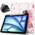 thumbnail image 1 of SaniMore for Apple iPad Air 11 (2024) Case, Auto Sleep/Wake, PU Leather Case with Tri-Fold Kickstand & Pencil Holder Shockproof Protective Cover for Women Men, Girl, 1 of 8