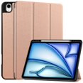thumbnail image 1 of SaniMore for Apple iPad Air 13 (2024) Case, Auto Sleep/Wake, PU Leather Case with Tri-Fold Kickstand & Pencil Holder Shockproof Protective Cover for Women Men, Rosegold, 1 of 9