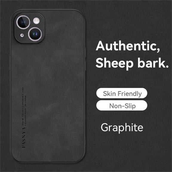 SaniMore for Apple iPhone 14 Plus Case, Non-Slip All-inclusive Lens Protection Luxury PU Leather [Thermal Honeycomb Interior] Heavy Duty Protective Cover for iPhone 14 Plus, Black