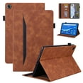 thumbnail image 1 of SaniMore Business Case for Amazon Fire Max 11 11.0" Released 2023, PU Leather Case Shockproof TPU Shell Card Holder Hand Rope Anti-slip Strip Full Protective Wallet Tablet Magneic Cover, Brown, 1 of 8