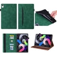 thumbnail image 1 of SaniMore Business Case for iPad 10th Generation 10.9" 2022, PU Leather Case Shockproof TPU Shell Card Holder Hand Rope Anti-slip Strip Full Protective Wallet Case For iPad 10th Gen 10.9" 2022, Green, 1 of 8