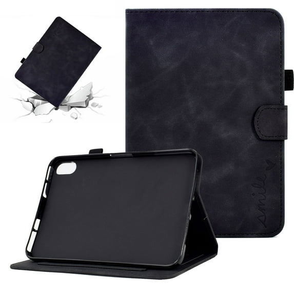 SaniMore Business Case for iPad 10th Generation 10.9" 2022, PU Leather Case Shockproof TPU Shell Card Holder Hand Rope Anti-slip Strip Full Protective Wallet Tablet Magneic Case For iPad 2022, Black