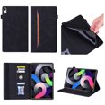 thumbnail image 1 of SaniMore Business Case for iPad 10th Generation 10.9" 2022, PU Leather Case Shockproof TPU Shell Card Holder Hand Rope Anti-slip Strip Full Protective Wallet Case For iPad 10th Gen 10.9" 2022, Black, 1 of 8