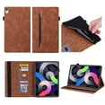 thumbnail image 1 of SaniMore Business Case for iPad 10th Generation 10.9" 2022, PU Leather Case Shockproof TPU Shell Card Holder Hand Rope Anti-slip Strip Full Protective Wallet Case For iPad 10th Gen 10.9" 2022, Brown, 1 of 8