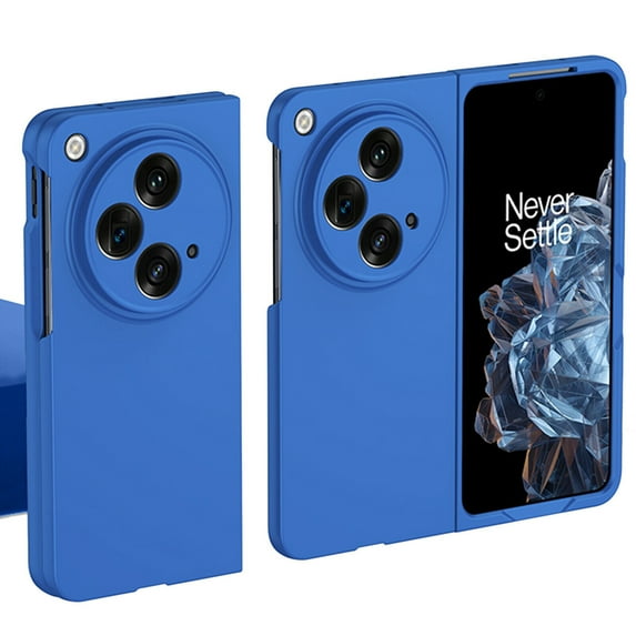 SaniMore Candy Color Hard Matte PC Case Compatible with OnePlus Open/Oppo Find N3, Slim Thin Shockproof Drop Protective Phone Cover, Blue