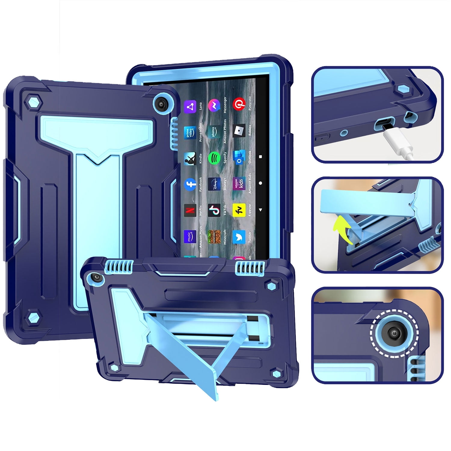SaniMore Case for Amazon Fire HD 8 & 8 Plus (12th Generation, 2022 ...