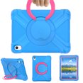 thumbnail image 1 of SaniMore Case for Apple iPad 10.9 Inch 10th Generation (Model number: A2757 A2777), [360 Rotating Stand] [Full-Body Shockproof] Lightweight Rugged Protective Covers for Kids, Blue + Rose, 1 of 8