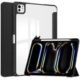 thumbnail image 1 of SaniMore Case for Apple iPad Pro 11 (2024), Auto Sleep/Wake Shock Resistant [Built-in Pencil Holder] Flip Stand [Dual Angle] Transparent Slim Lightweight Anti-fall Tablet Shell, Black, 1 of 1