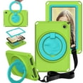 thumbnail image 1 of SaniMore Case for Fire 7" 12th Gen 2022, Kid-friendly EVA Shockproof Anti-drop Case with Shoulder Strap Rotating Holder Screen Protector Handle Stand Dual-layer Protective Case for Fire 7", Grassgreen, 1 of 7