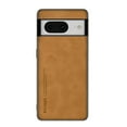 thumbnail image 1 of SaniMore Case for Google Pixel 6 (2021), Luxury PU Leather Lens Protection Metal Hidden Bracket Slim Lightweight Shockproof Anti-fall Bumper Drop Resistant Shell for Google Pixel 6 - Brown, 1 of 9