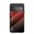 thumbnail image 1 of SaniMore Case for Google Pixel 6 6.4" 2021, Rugged PC Back & TPU Bumpers 3-Layer Shock Absorbing Ultra-Thin Gradient Glass Anti-Fall Shock Absorption Shell for Google Pixel 6 , Red, 1 of 8