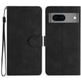 thumbnail image 1 of SaniMore Case for Google Pixel 7 6.3" 2022, [Card Slots + Cash Pocket] Removeable Wrist Strap PU Leather Embossed Butterfly Flip Kickstand Magnetic Clasp Full Body Protective Shell, Black, 1 of 9