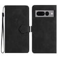 thumbnail image 1 of SaniMore Case for Google Pixel 7 Pro 6.7" 2022, [Card Slots + Cash Pocket + Removeable Wrist Strap] PU Leather Embossed Flower Flip Kickstand 360° All-around Protective Wallet Shell, Black, 1 of 11