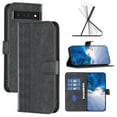 thumbnail image 1 of SaniMore Case for Google Pixel 7 Pro (6.7" 2022), PU Leather Wallet with Card Slots Cash Pocket Magnetic Closure Flip Kickstand Shockproof TPU Full Body Protective Business Shell, Black, 1 of 8