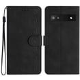 thumbnail image 1 of SaniMore Case for Google Pixel 7A 6.1" 2023, [Card Slots + Cash Pocket] Removeable Wrist Strap PU Leather Embossed Butterfly Flip Kickstand Magnetic Clasp Full Body Protective Shell, Black, 1 of 9