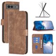 thumbnail image 1 of SaniMore Case for Google Pixel 7A (6.1" 2023), PU Leather Wallet with Card Slots Cash Pocket Magnetic Closure Flip Kickstand Shockproof TPU Full Body Protective Business Shell, Brown, 1 of 8