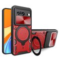 thumbnail image 1 of SaniMore Case for Google Pixel 8 (6.2" 2023), [Magnetic Car Mount] Hidden 360°Rotation Ring Kickstand + Slide Lens Cover Hybird Heavy Duty Protective Shell [Shockproof Anti-fall] - Red, 1 of 11