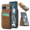 thumbnail image 1 of SaniMore Case for Google Pixel 8 Pro 6.7" 2023 with RFID Blocking Card Holder & Flip Kickstand, PU Leather Shockproof Anti-fall Protective Retro Durable Cover for Men Women, Brown, 1 of 9
