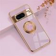thumbnail image 1 of SaniMore Case for Google Pixel 8 Pro 6.7" 2023, Shockproof TPU Backplane 360 Degree Rotating Ring/Holder Stand Feature Magnetic Car Mount Anti-drop Heavy Duty ProtectIve Case, Lightpurple, 1 of 9