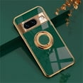 thumbnail image 1 of SaniMore Case for Google Pixel 8 Pro 6.7" 2023, Shockproof TPU Backplane 360 Degree Rotating Ring/Holder Stand Feature Magnetic Car Mount Anti-drop Heavy Duty ProtectIve Case, Darkgreen, 1 of 9