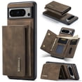 thumbnail image 1 of SaniMore Case for Google Pixel 8 Pro, PU Leather Case Soft TPU Inner Detachable Magnetic Folding Wallet Card Slots Kickstand Anti-drop Shockproof 360°Protection Cover for Google Pixel 8 Pro, Coffee, 1 of 10
